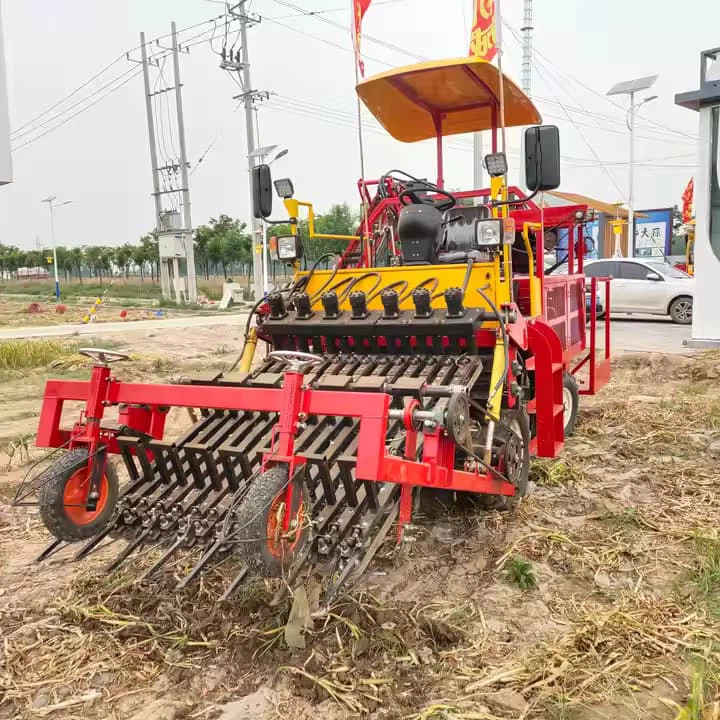 ट्रैक्टर-ट्रैक्टेड शकरकंद कंबाइन हार्वेस्टर लहसुन गाजर हार्वेस्टर/आलू प्याज कंबाइन हार्वेस्टर